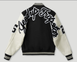 Geedup x Trapstar Letterman Jacket Black/White/Grey