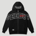 Geedup Team Logo x Trapstar Signature Jacket Black/White/Red