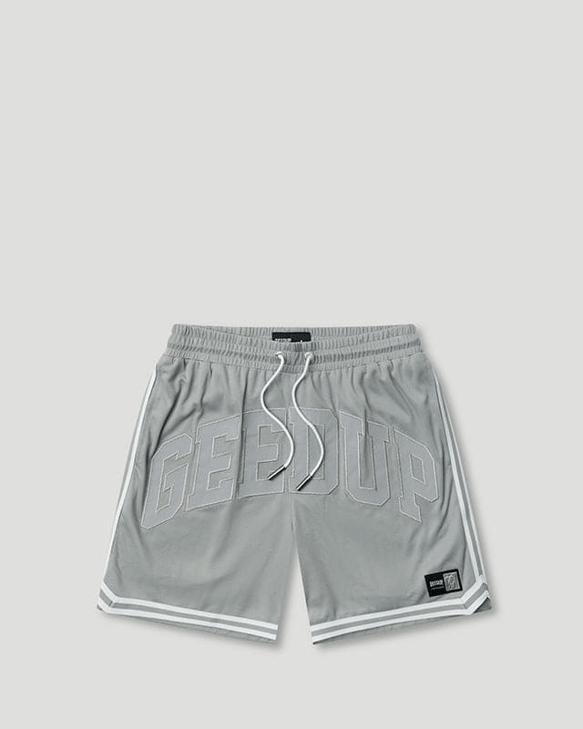 Geedup Team Logo B-Ball Short Grey Geedup Team Logo B-Ball Short Grey