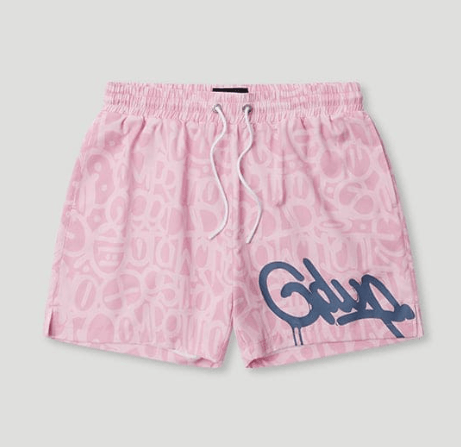 Geedup Handstyle Swim Short Pink/Blue