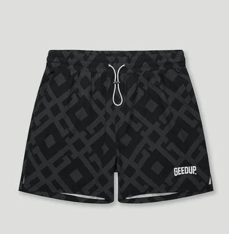 Geedup G Monogram Swim Shorts Black