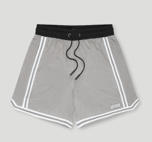 Geedup Emboss Mesh Shorts Grey