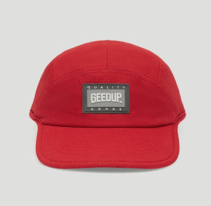 Geedup Core Logo Ripstop 5 Panel Hat Red