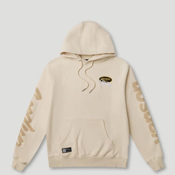 Geedup Script Logo x Vanson Hoodie Cream