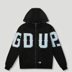 G.D.U.P Zip Hoodie Black/Cool Blue