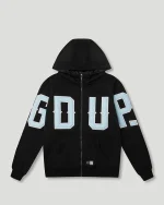 G.D.U.P Zip Hoodie Black/Cool Blue
