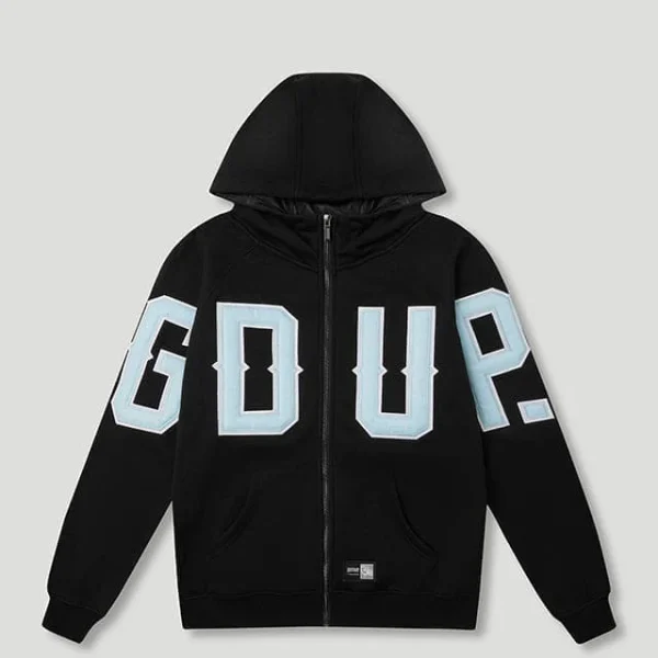 G.D.U.P Zip Hoodie Black/Cool Blue