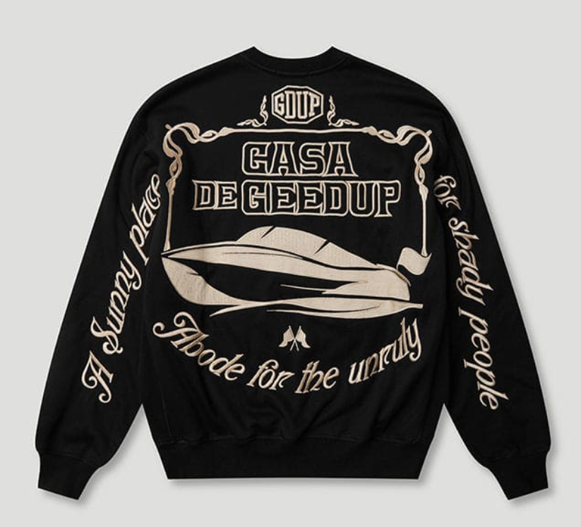 Geedup x CDG Crewneck Black/Cream Geedup x CDG Crewneck Black/Cream