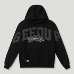Geedup Team Logo Cursive Hoodie Black/Grey