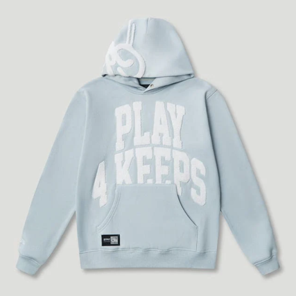 Geedup Play4Keeps Handstyle Hoodie Pale Blue/White