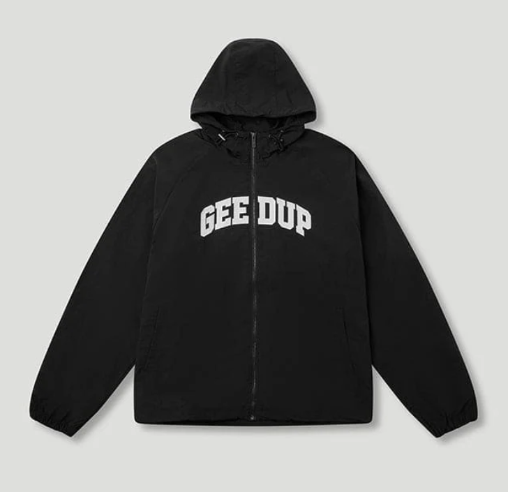 Geedup Team Logo Spray Jacket Black/White Geedup Team Logo Spray Jacket Black/White