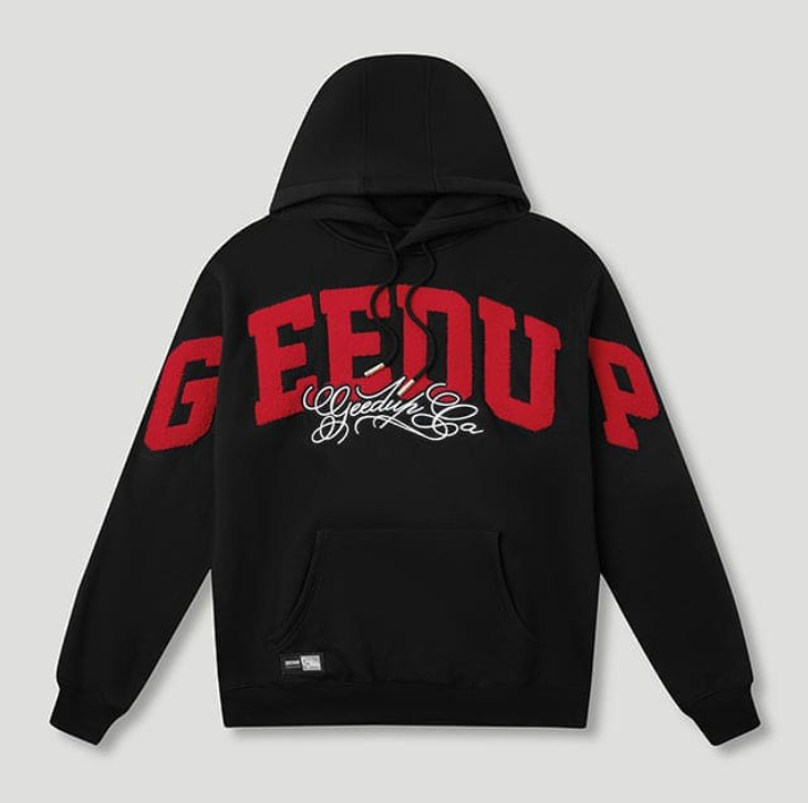 Geedup Team Logo/Handstyle Hoodie Black/Red Geedup Team Logo/Handstyle Hoodie Black/Red