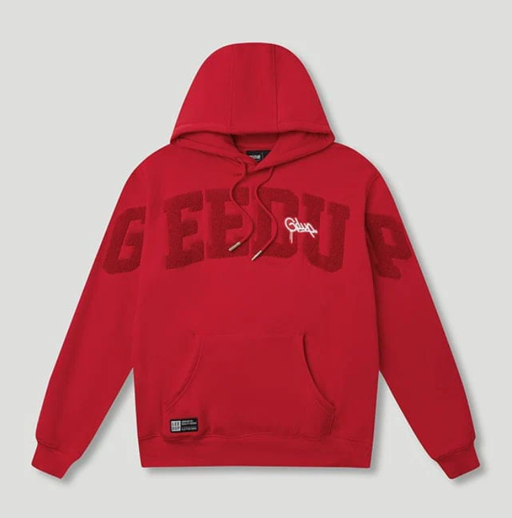 Geedup Team Logo/Handstyle Hoodie Tonal Red Geedup Team Logo/Handstyle Hoodie Tonal Red