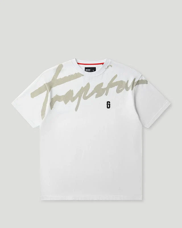 G x Trapstar Signature T-Shirt White G x Trapstar Signature T-Shirt White