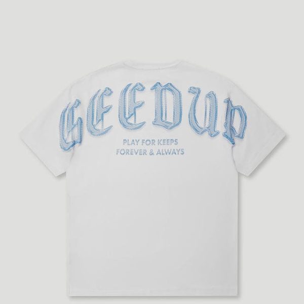 Geedup Chrome T-Shirt White/Cool Blue