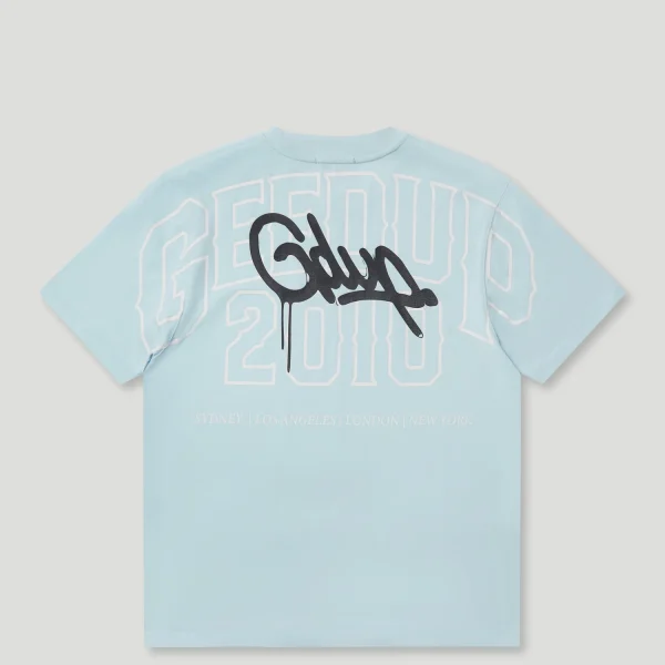 Geedup Core Handstyle T-Shirt Cool Blue/Black