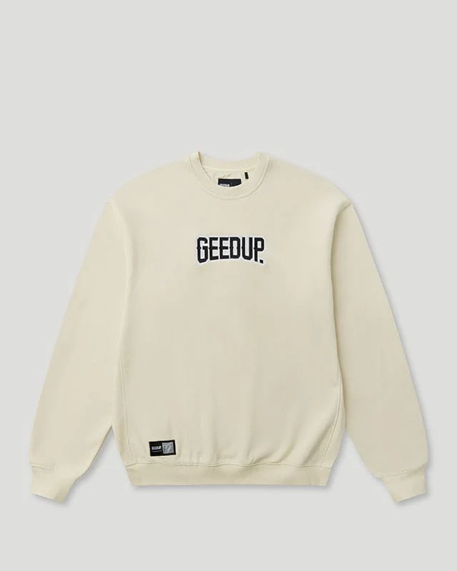 Geedup Core Logo Crewneck Cream/Navy Geedup Core Logo Crewneck Cream/Navy