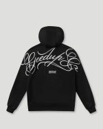 Geedup Cursive Logo Hoodie Black/White