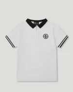 Geedup Cursive Pique Polo White
