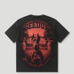 Geedup Dobermann T-shirt Washed Black/Red