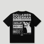 Geedup Dollamen Dobermann T-Shirt Black/White