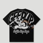 Geedup Duffle Bag Boys T-Shirt Black/White