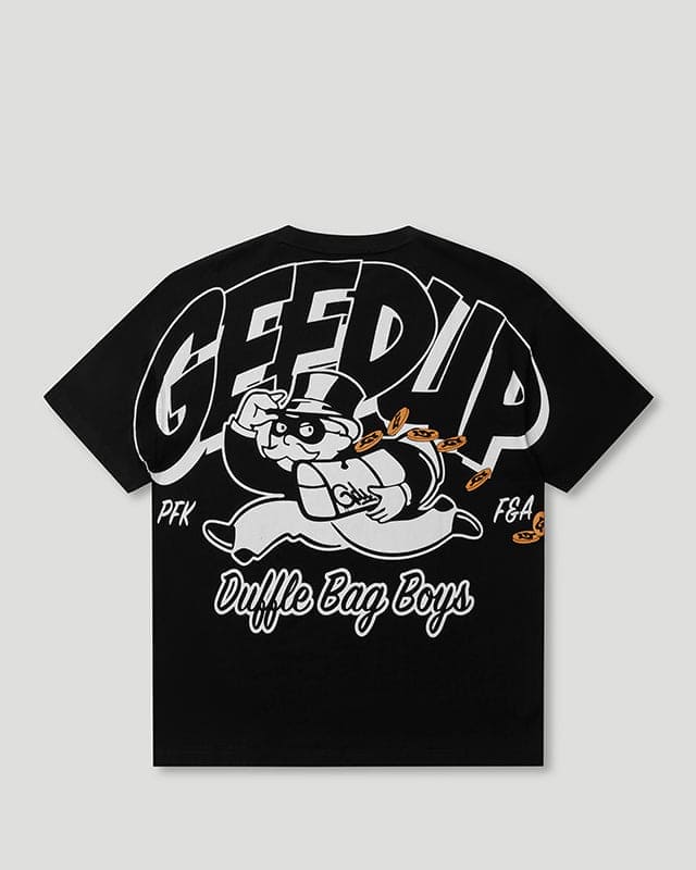 Geedup Duffle Bag Boys T-Shirt Black/White Geedup Duffle Bag Boys T-Shirt Black/White
