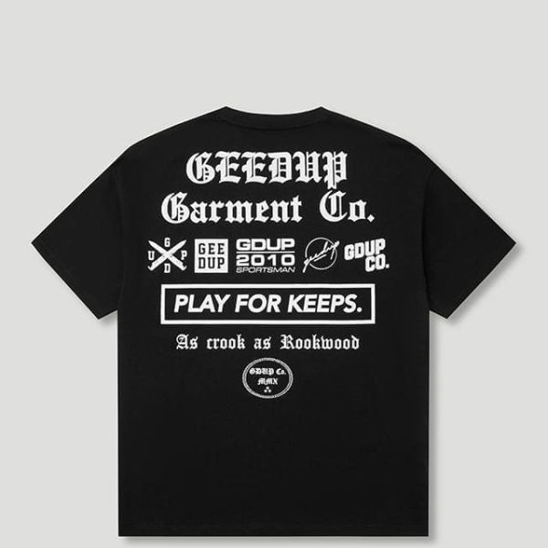Geedup Garment Co. T-Shirt Black/White