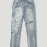 Geedup Handstyle Denim Pant Washed Blue
