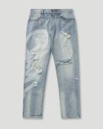 Geedup Handstyle Denim Pant Washed Blue