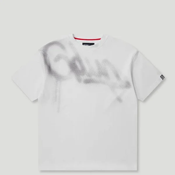 Geedup Handstyle Halftone T-Shirt White/Grey