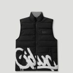 Geedup Handstyle/Team Logo Puffer Vest Black/Grey