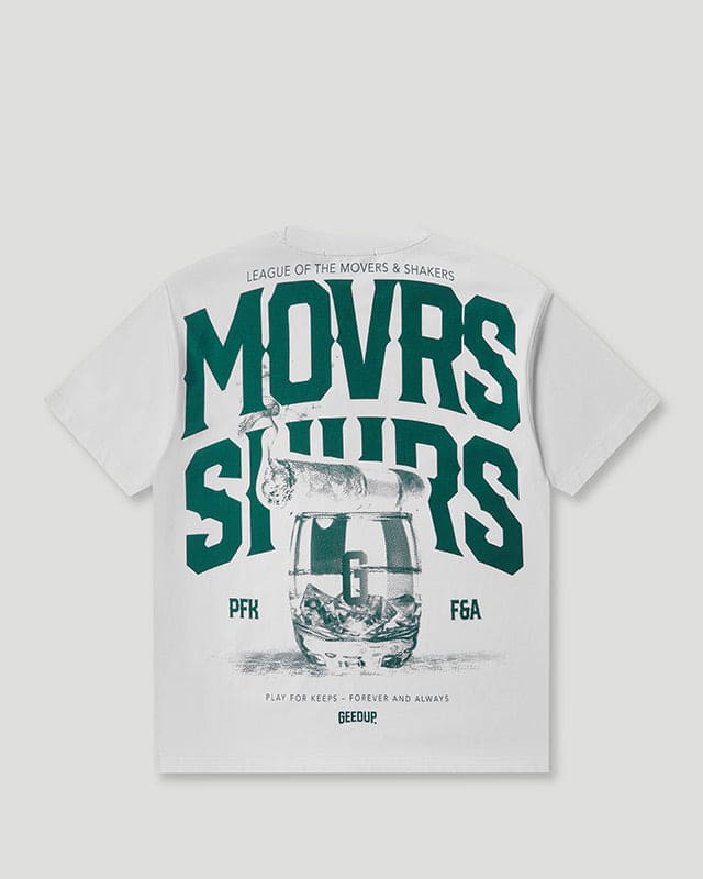 Geedup MVRS & SHKRS Cigar T-Shirt Off White/Green Geedup MVRS & SHKRS Cigar T-Shirt Off White/Green