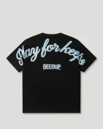 Geedup PFK Script T-Shirt Black/Blue