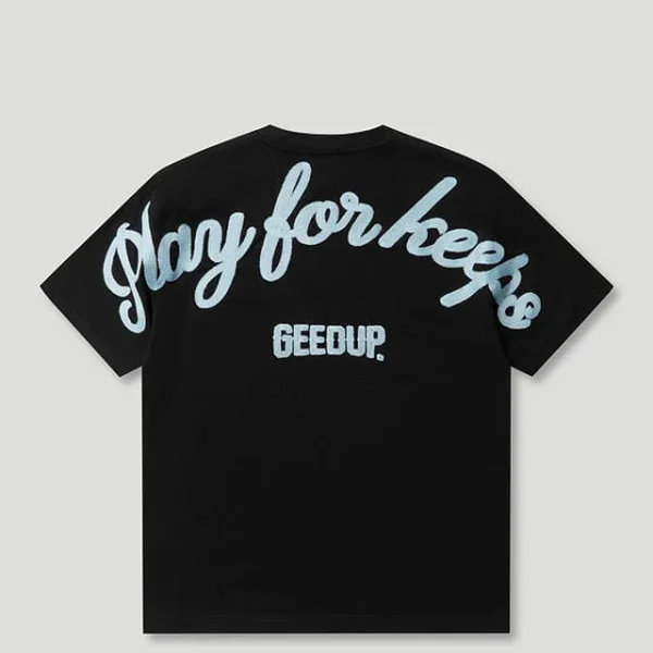 Geedup PFK Script T-Shirt Black/Blue
