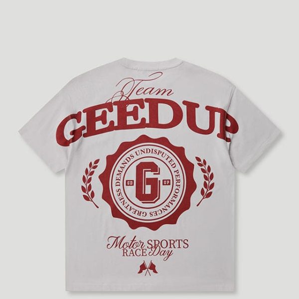 Geedup Team Geedup T-Shirt Ice Grey/Red