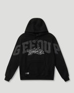 Geedup Team Logo Cursive Hoodie Black/Grey