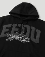 Geedup Team Logo Cursive Hoodie Black/Grey