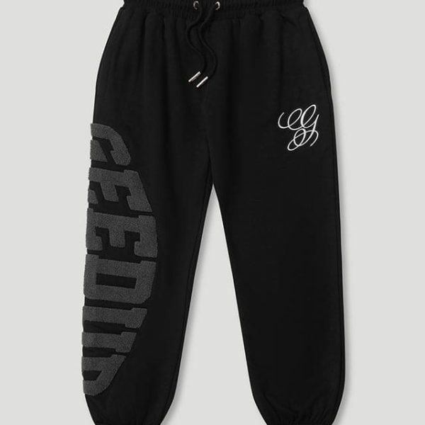 Geedup Team Logo Cursive Trackpant Black/Grey