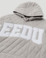 Geedup Team Logo Quilted Hoodie 2.0 Grey/White