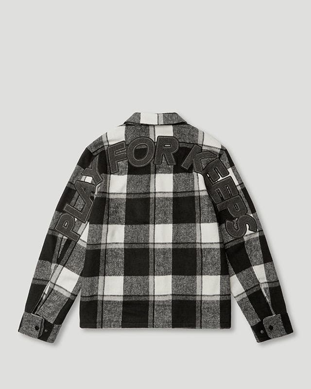 Geedup PFK Flannel Jacket Black/White/Cream Geedup PFK Flannel Jacket Black/White/Cream