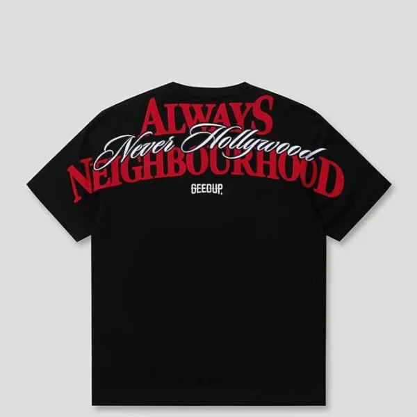 Geedup Always Neighbourhood Tee - Black/Red