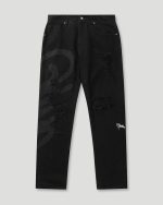 Geedup Handstyle Denim Pant Washed Black