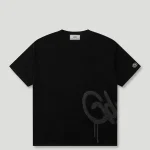 Geedup Handstyle Logo Knitted Tee Black/Grey