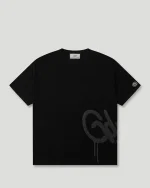 Geedup Handstyle Logo Knitted Tee Black/Grey