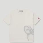 Geedup Handstyle Logo Knitted Tee Cream/Grey