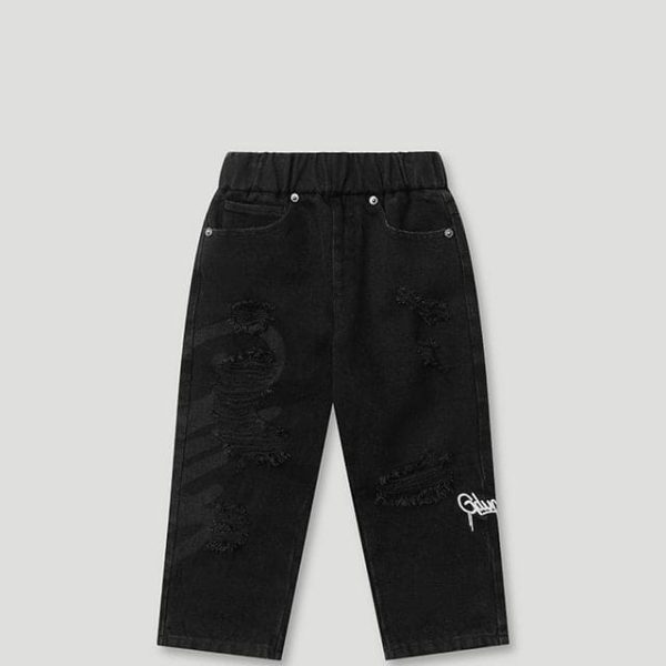 Geedup Lil Don's Distressed Denim Black