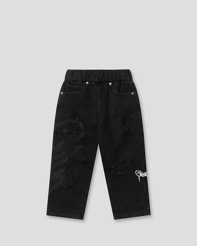 Geedup Lil Don's Distressed Denim Black Geedup Lil Don's Distressed Denim Black
