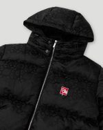 Geedup Mono Jacquard Duck Down Jacket Black