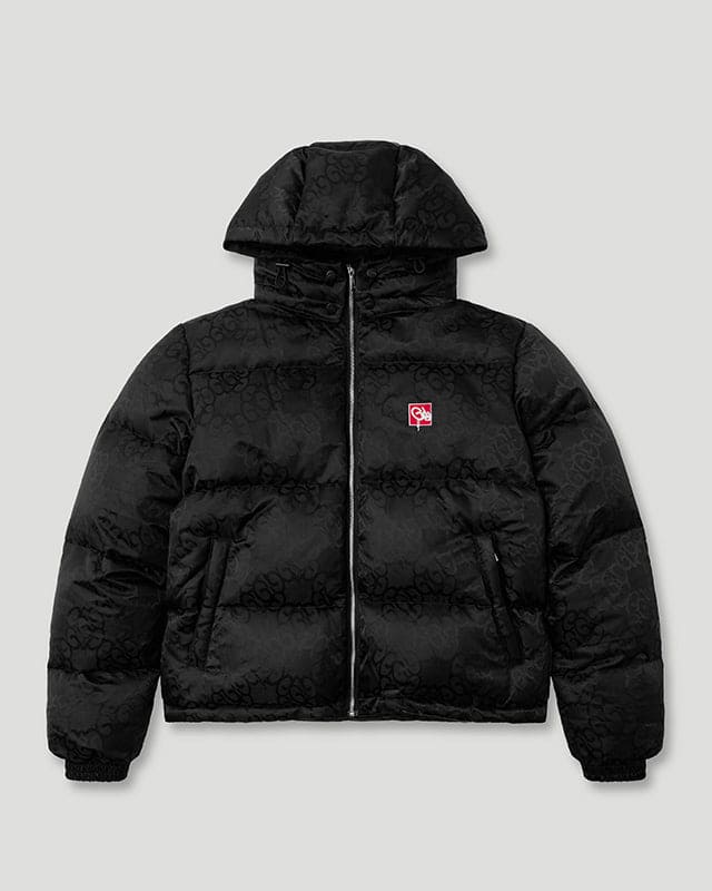 Geedup Mono Jacquard Duck Down Jacket Black Geedup Mono Jacquard Duck Down Jacket Black